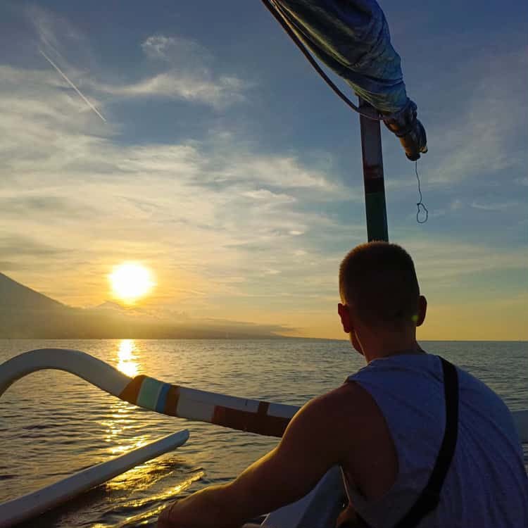 Sunset Trip moment in Amed, Bali